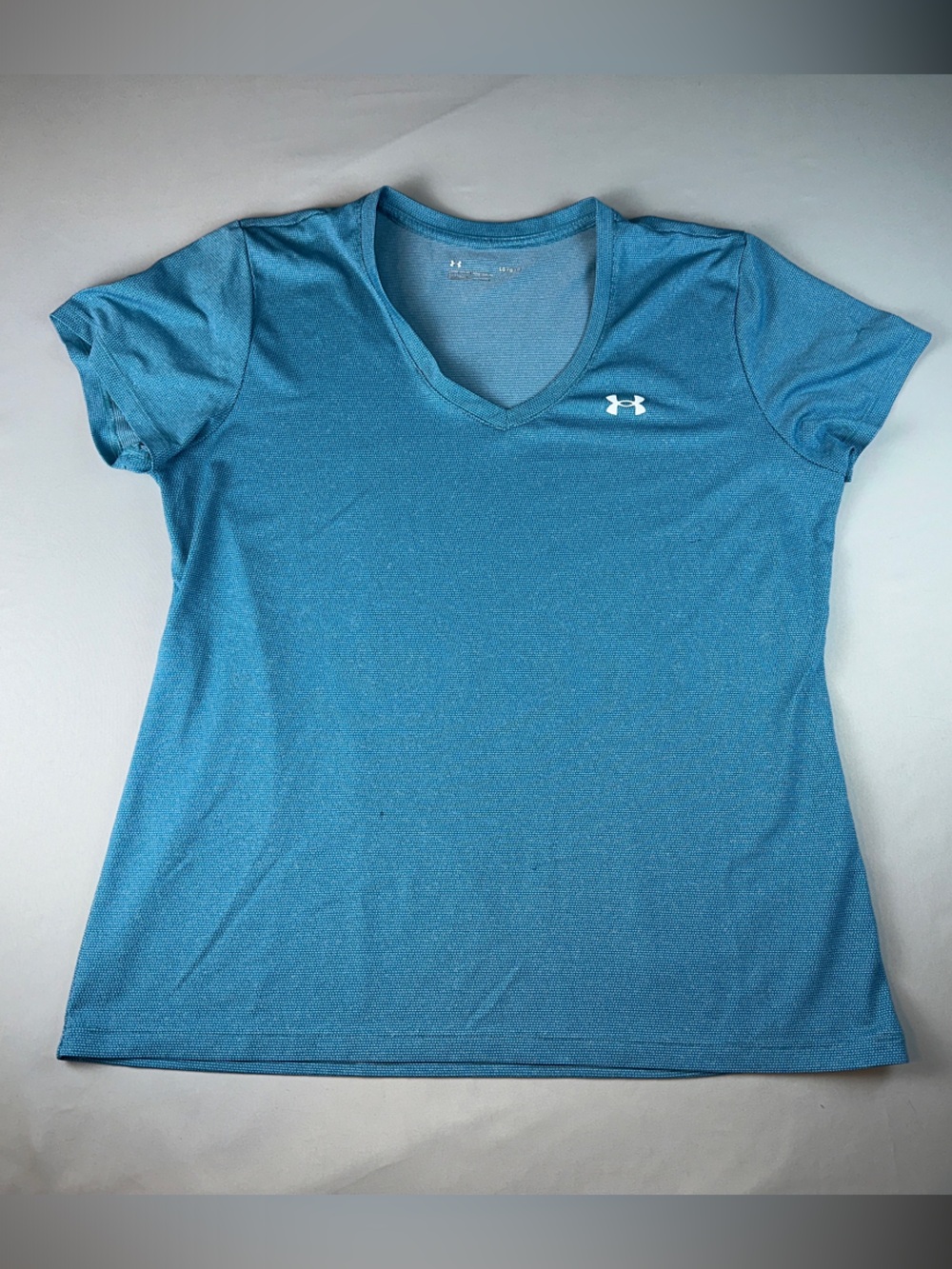 Under Armour Women’s Shirt Teal Short Sleeve V-neck Tee